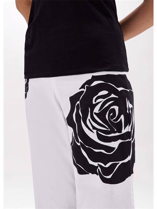 pants woman black white BLUGIRL BLUMARINE | RA5042T2993/M9236